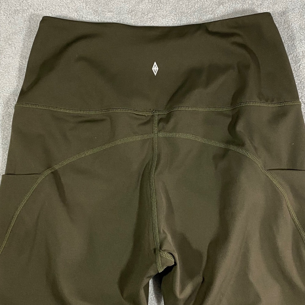 All in Motion Womens High Waisted Pocket Leggings Olive Green Activewear Small - Picture 12 of 15
